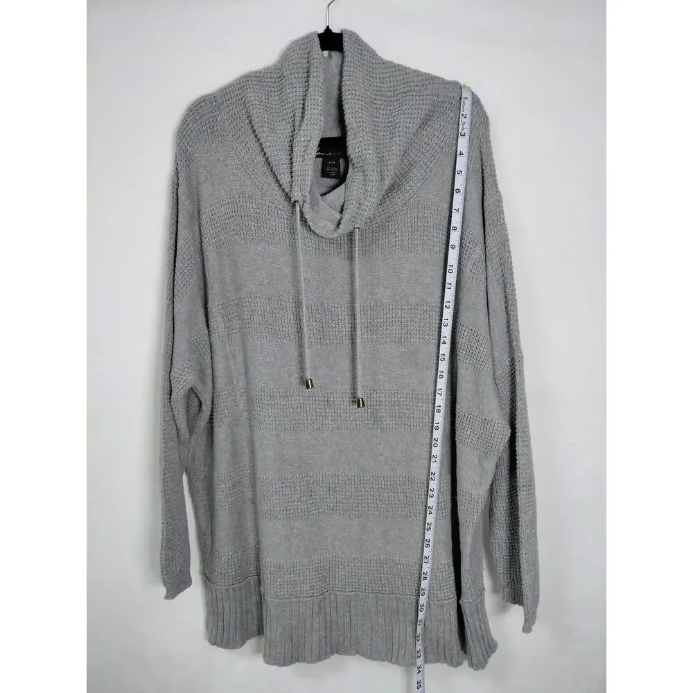 Lane Bryant Gray Pullover Sweater Cowl Neck Women Size 22/24